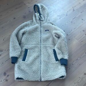 Long fleece hoody